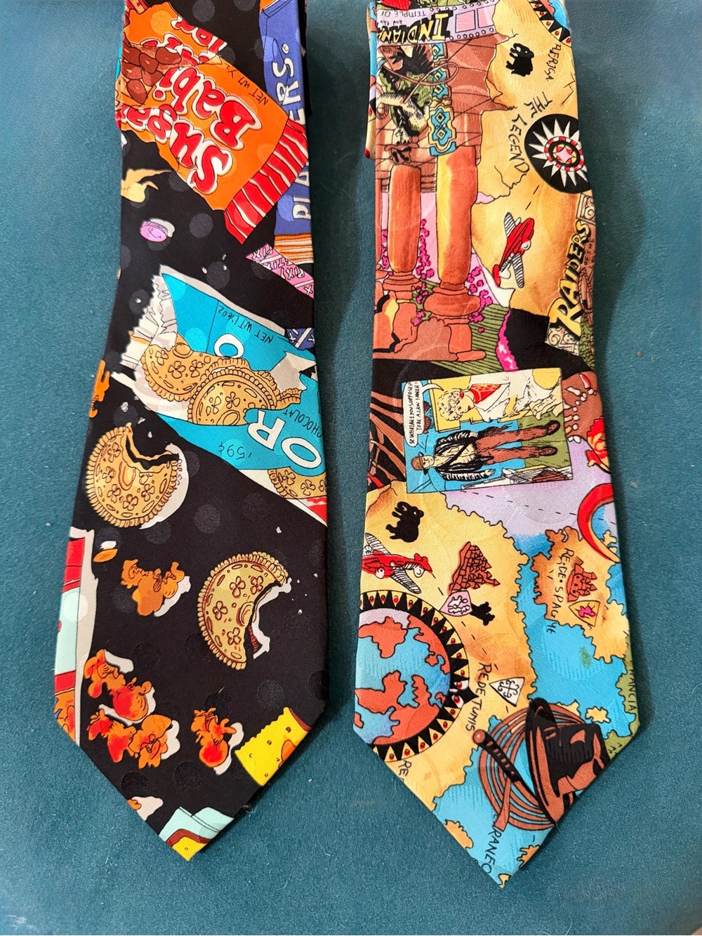 Nicole Miller duo - Vintage Novelty silk ties